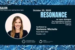 Poster showing Karianne and her discussion on resonance