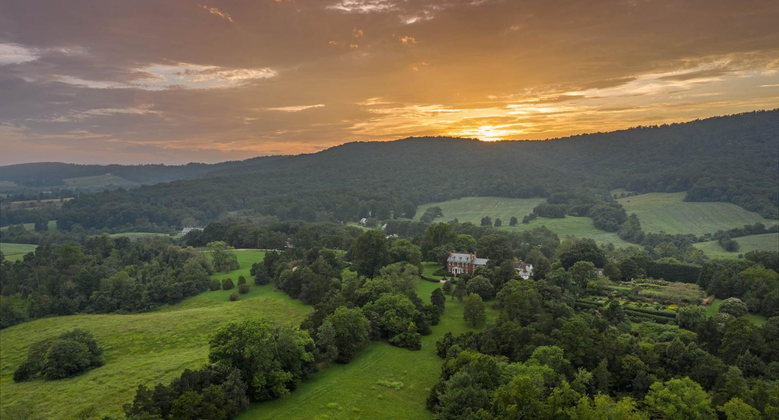 Aerial view of Morven Farm