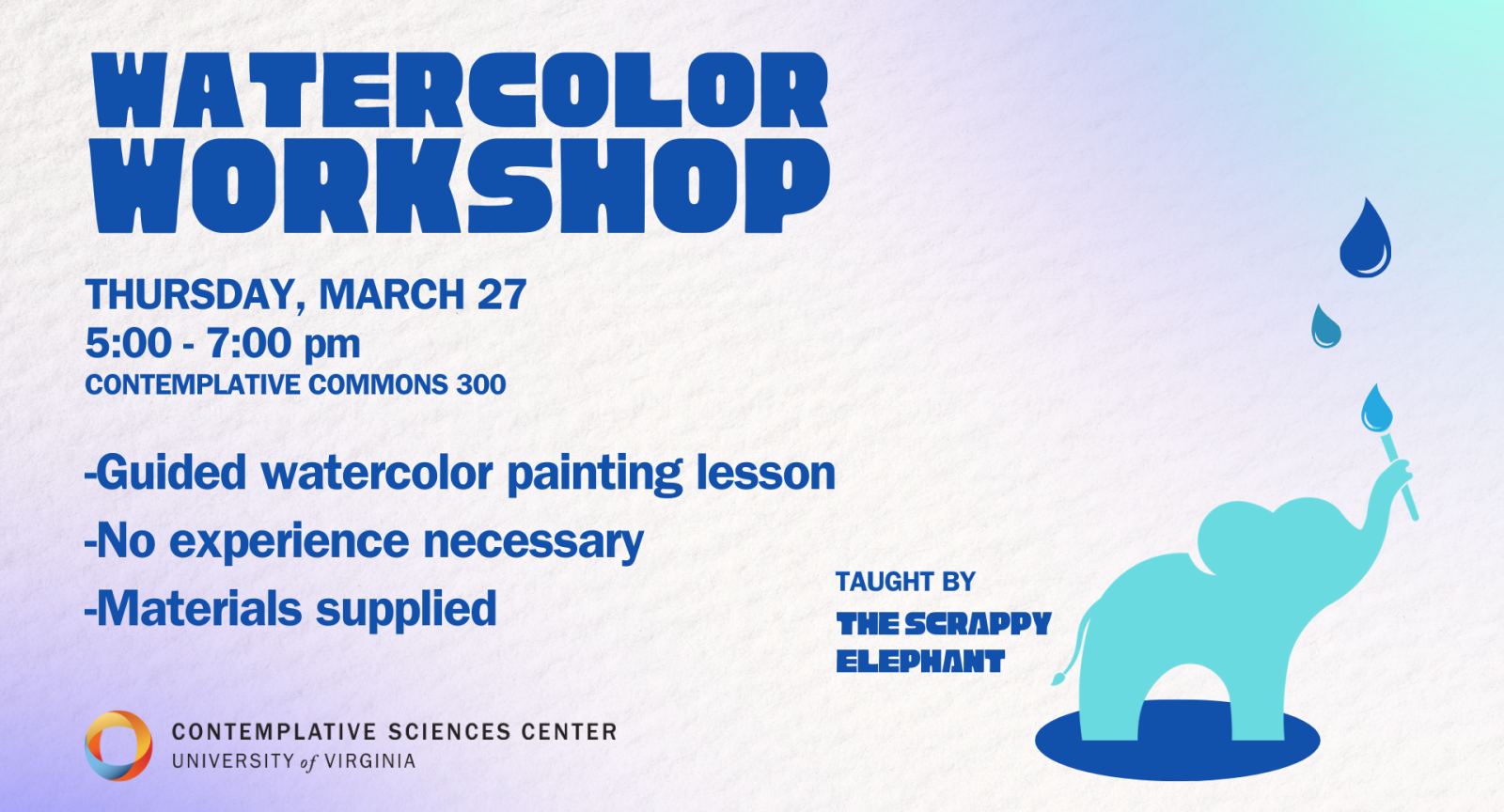 Scrappy Elephant Watercolor Workshop