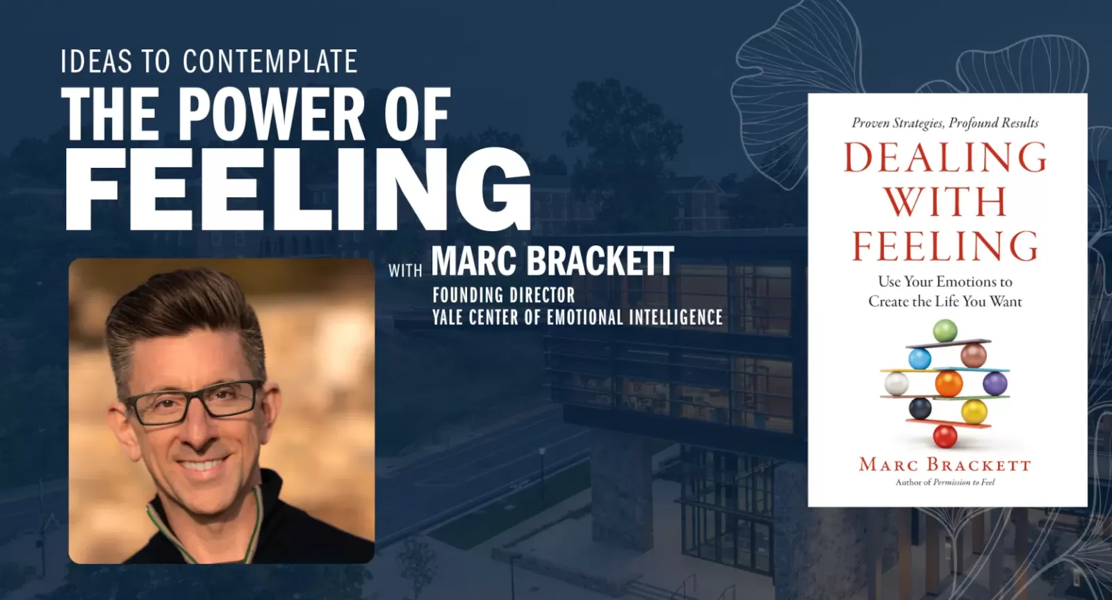 Power of Feeling poster showing author and book cover