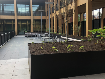 The Garden Terrrace on the 3rd floor of the Contemplative Commons